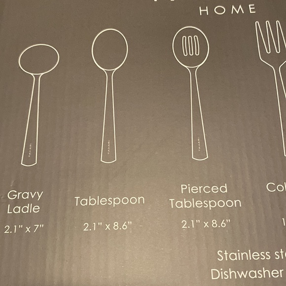 TAHARI Serving Set 6 Piece Stainless Steel Serving Set TAHARI Home - Picture 7 of 9